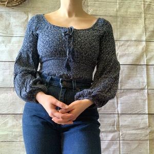 3/$10 deal! American eagle boho hippie cottage prairie blouse